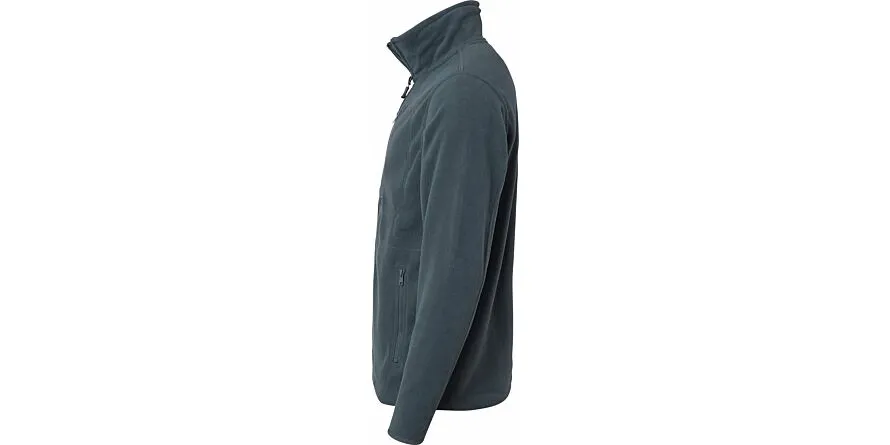 4642 Fleecejack, unisex, donkergrijs, L