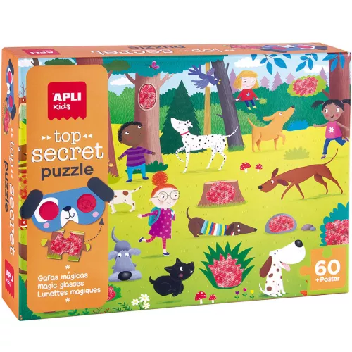 APLI KIDS PUZZEL HONDEN TOP SECRET  60ST