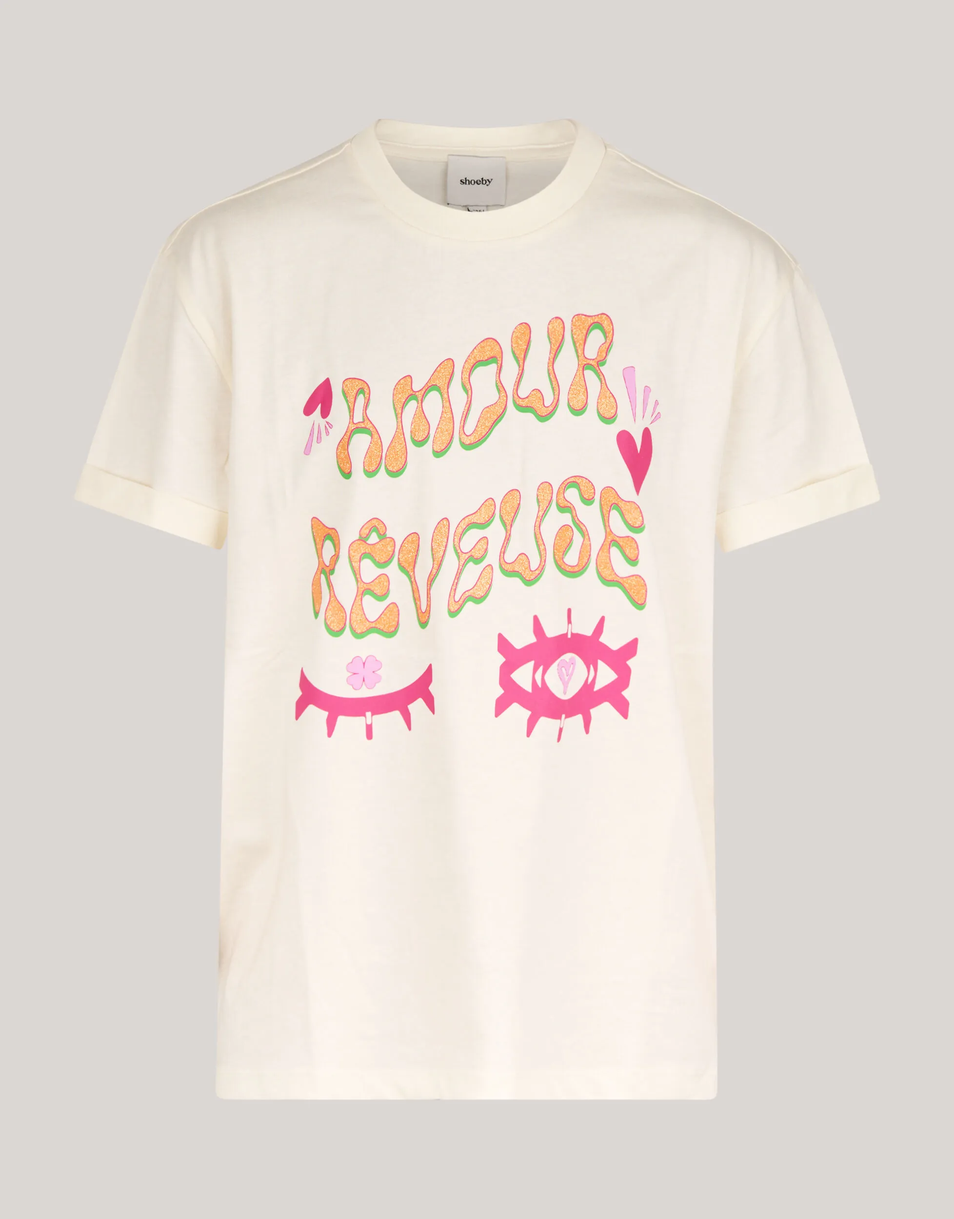 ARTWORK TSHIRT GEBROKEN WIT