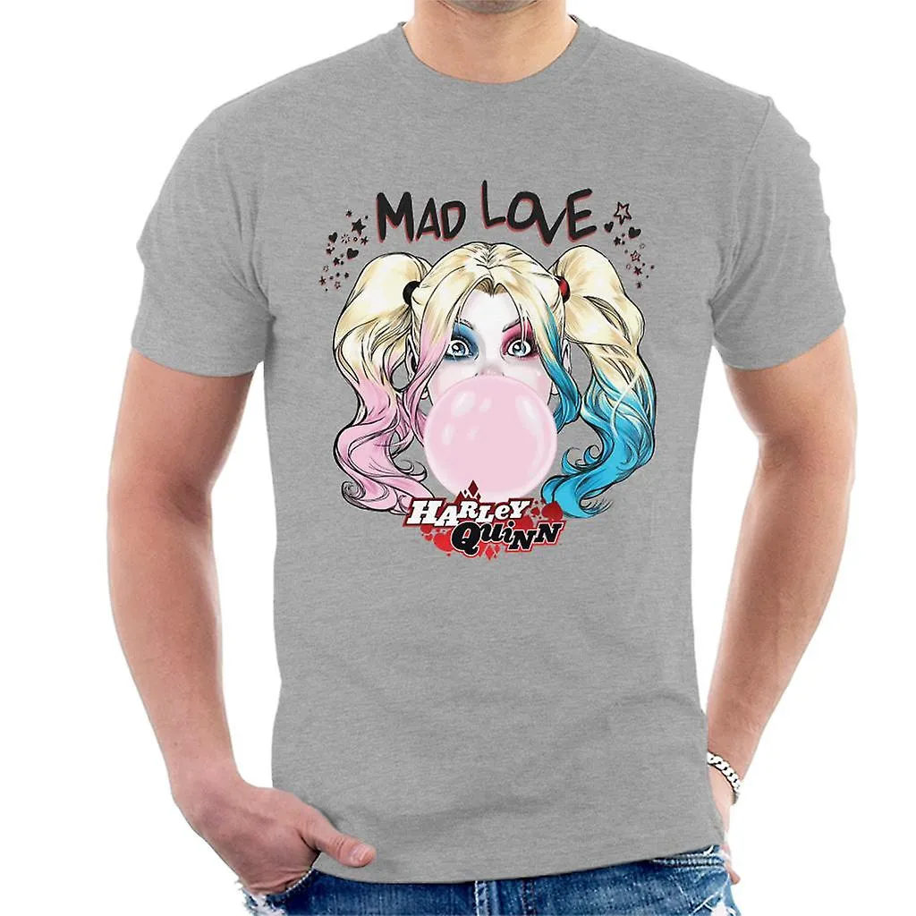 BATMAN HARLEY QUINN BUBBLEGUM MAD LOVE HEREN TSHIRT