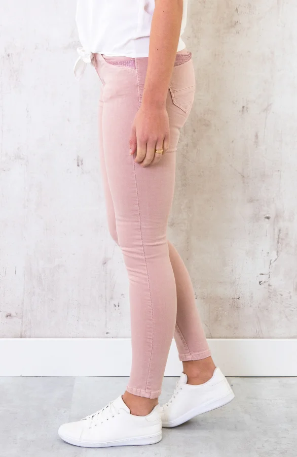 Broek Met Pailletten Roze