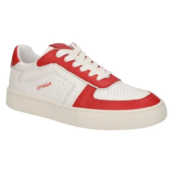 Copenhagen CPH264 Sneaker leather mix white/red