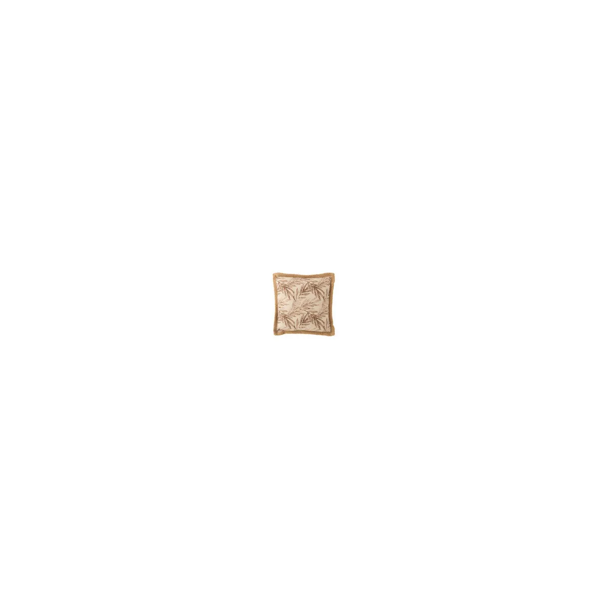 COUSSIN FEUILLE POLYE BEI/MAU (49x49x4cm)