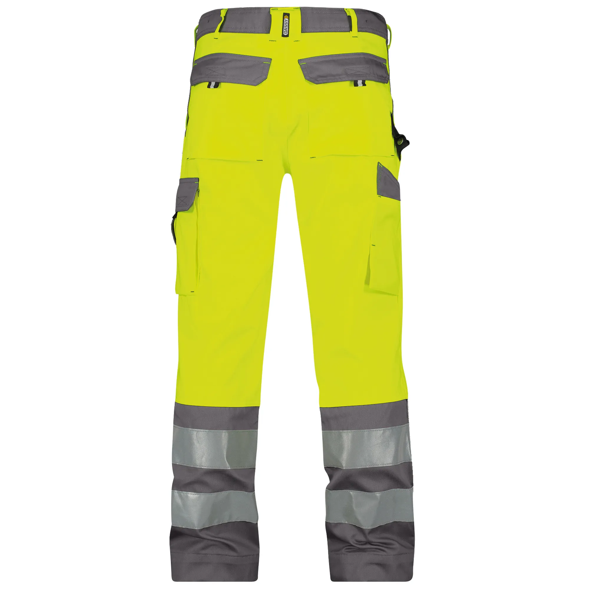 DASSY Lancaster Reflecterende Werkbroek Geel/Grijs
