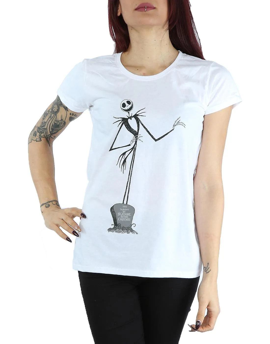 DISNEY WOMEN'S NIGHTMARE BEFORE CHRISTMAS JACK POSE TSHIRT