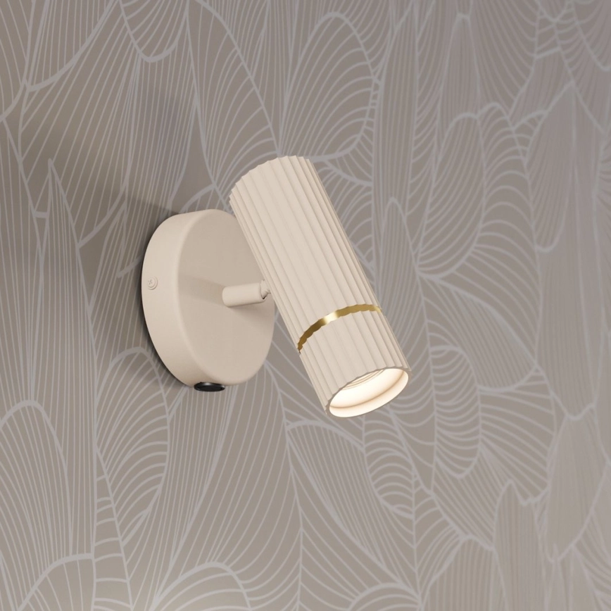 EGLO  LED WAND VERLICHTING 1XGU10/5W/230V 3000K BEIGE