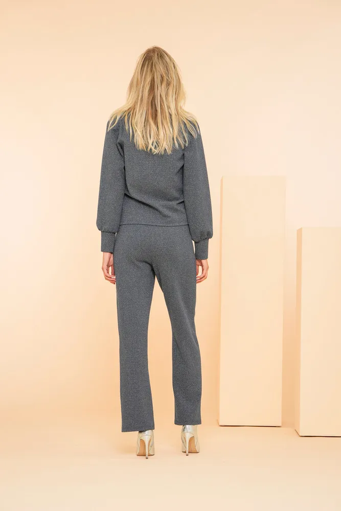   Geisha Pants  navy/gold Donker Blauw