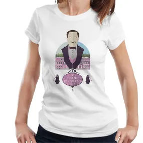 Het Grand Budapest Hotel Silhouette Dames T-shirt