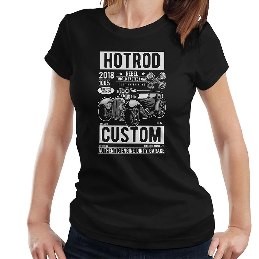 HOTROD REBEL AANGEPASTE WOMEN'S TSHIRT