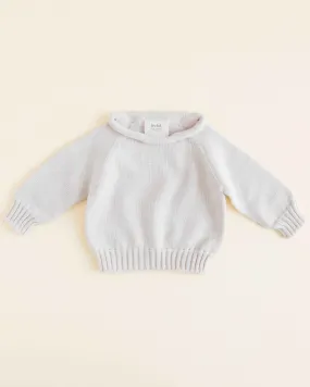 Hvid Wollen trui Georgette - off white