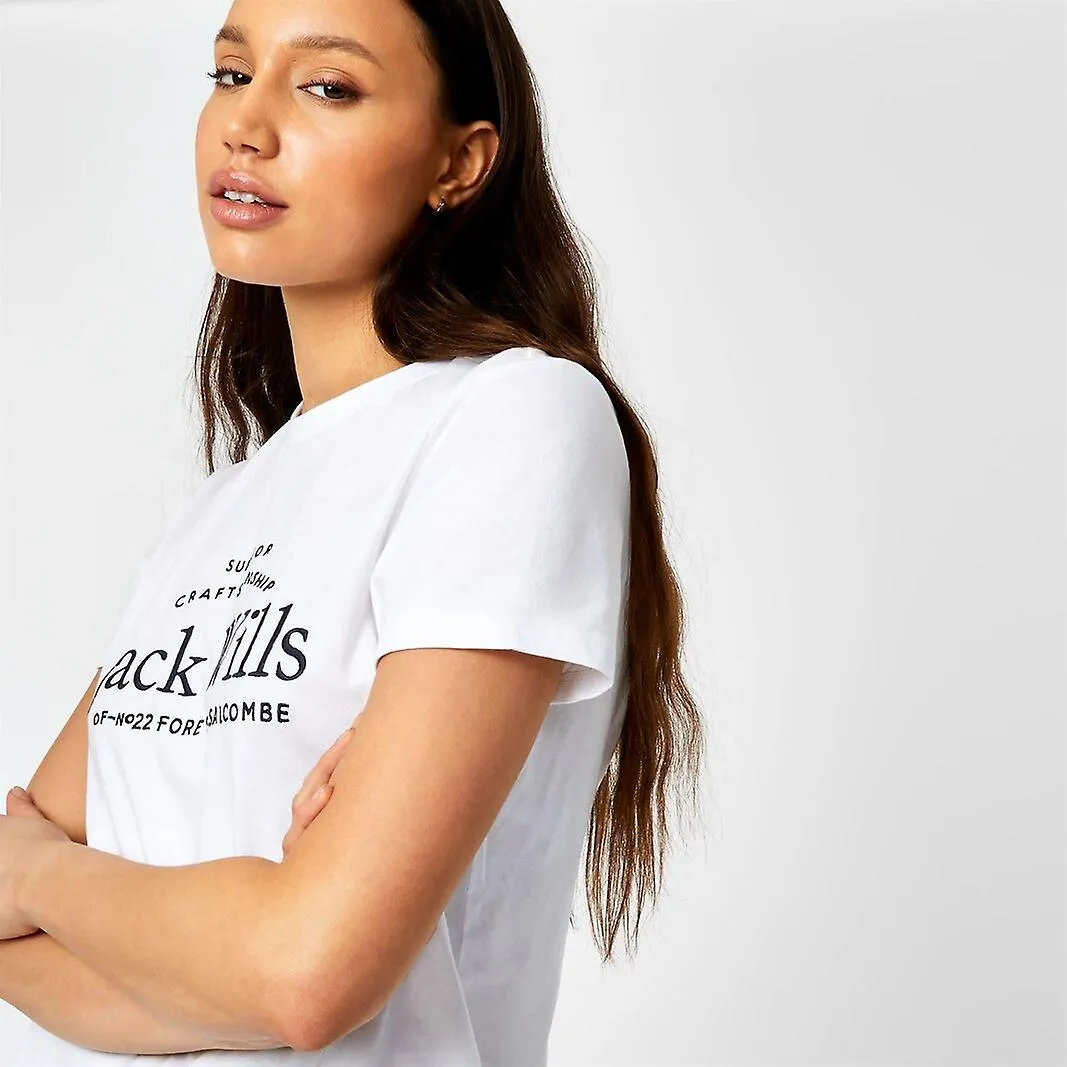 JACK WILLS FORSTAL BOYFRIEND LOGO TSHIRT