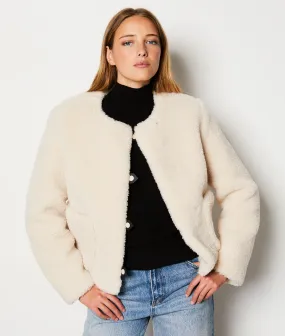 Jas van imitatiebont MAU BLANC 