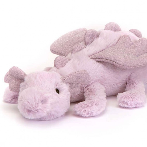 JELLYCAT KNUFFELDRAAK LAVENDER  30 CM 