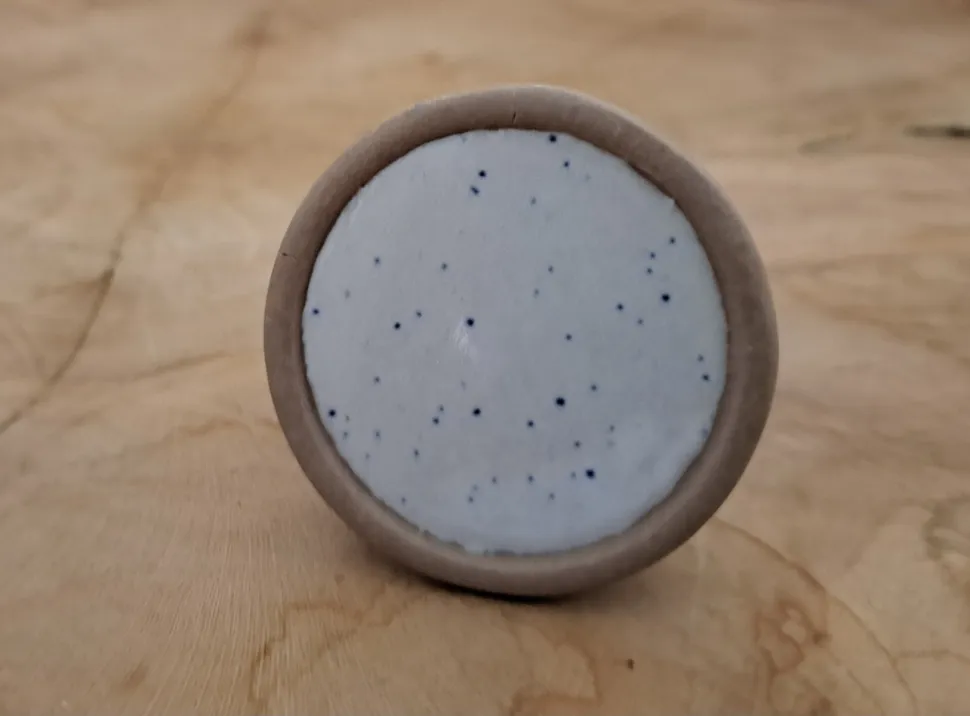 Kastknop porselein spikkel | Beige
