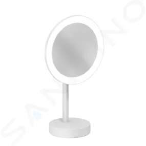 Kludi Vela R - Cosmeticaspiegel met LED-verlichting, mat wit 5899553F