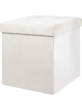 Kruk met opbergruimte wit - (B)37,5 x (H)37,5 x (D)37,5 cm