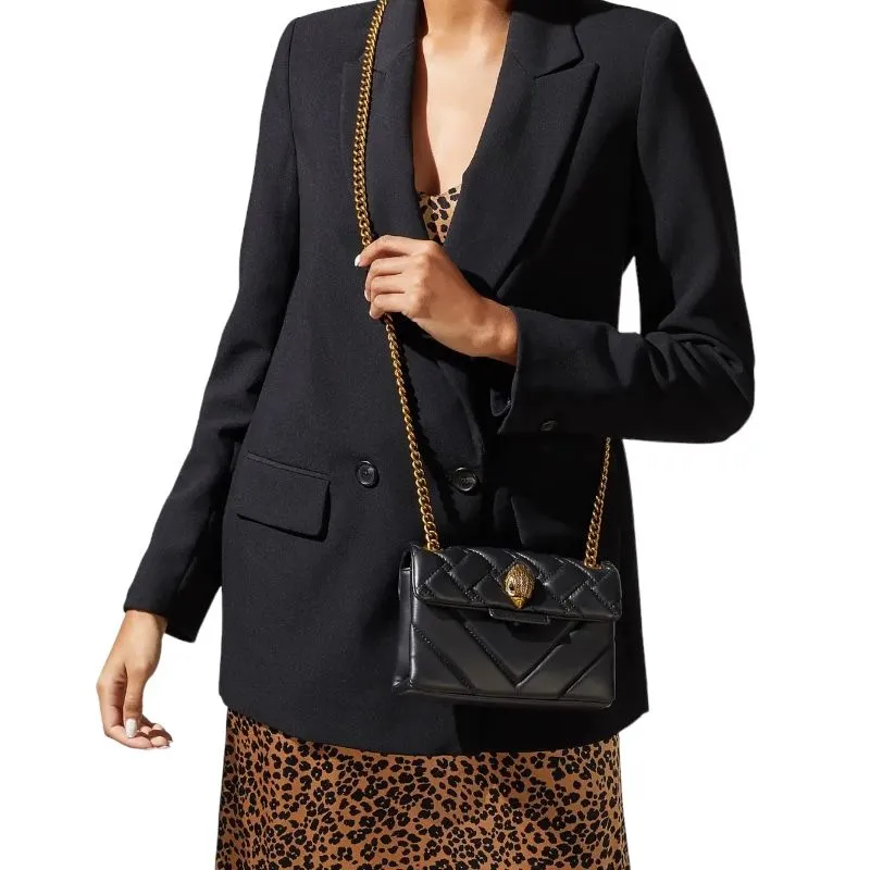 KURT GEIGER  MINI KENSINGTON X BAG  ZWART