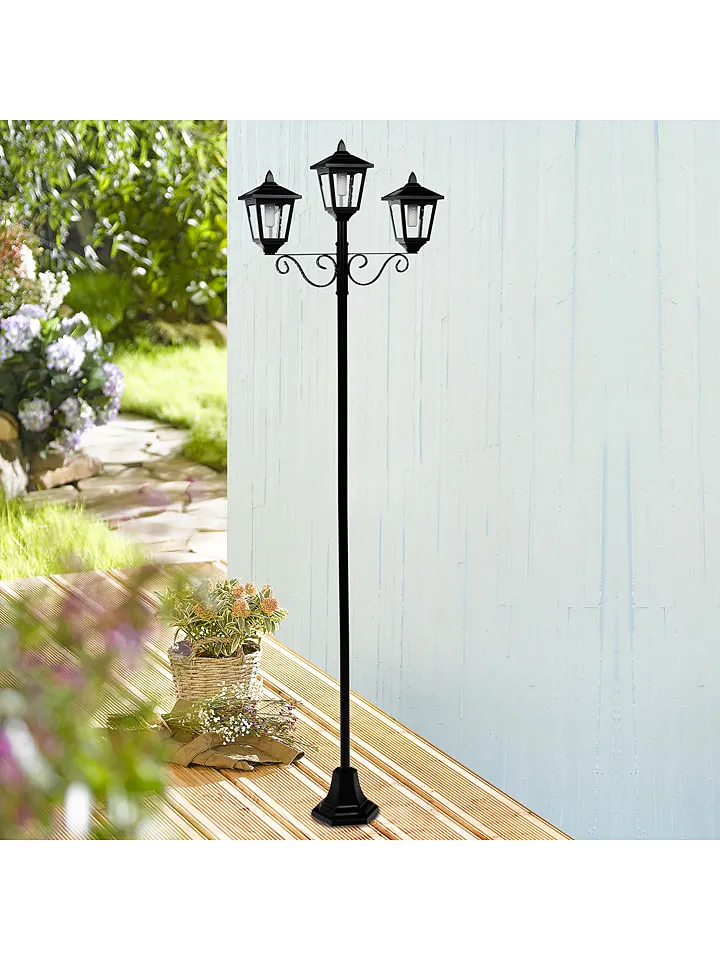 LEDSOLARLANTAARN ZWART  (B)56 X (H)194 X (D)17,5 CM
