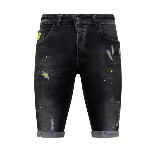 Local Fanatic Korte broek met verfspatten 1022