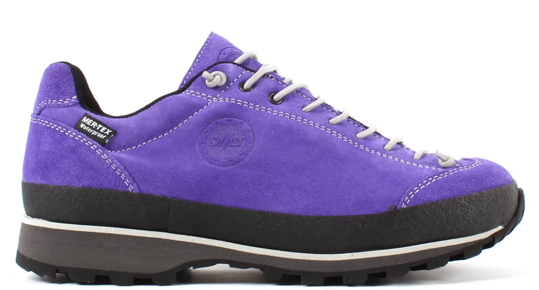 Lomer Bio Naturale low gothic paars wandelschoenen dames