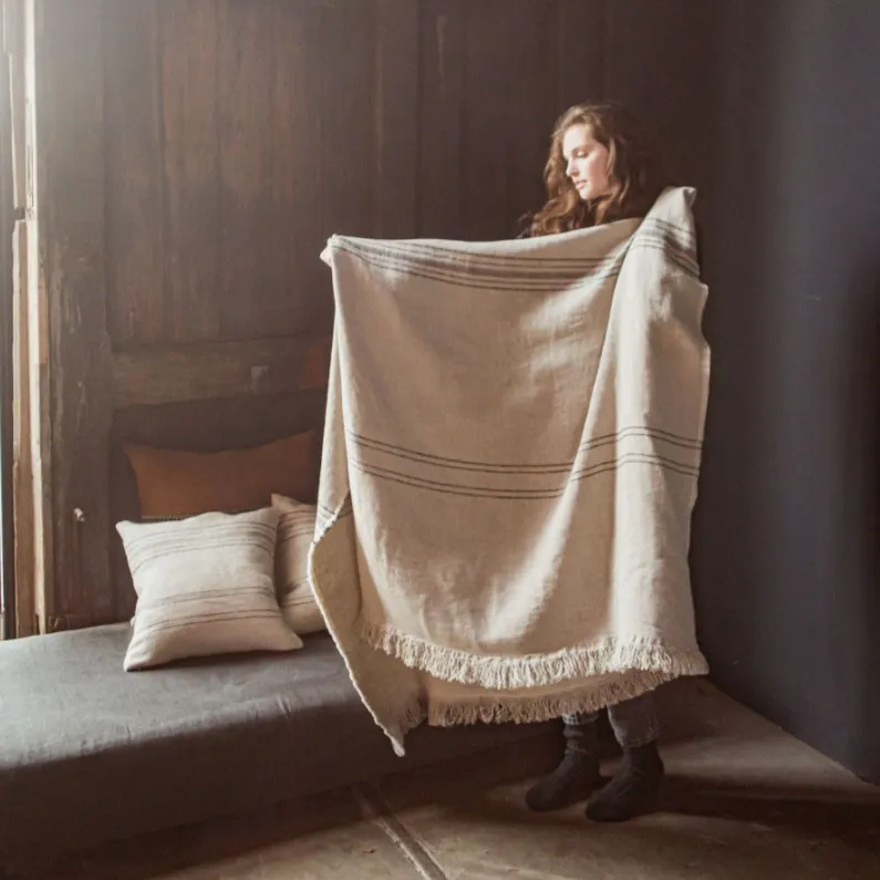 MARRAKESH PLAID  140X220 CM   STRIPE