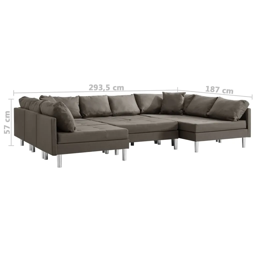 Medina Bank sectioneel stof taupe