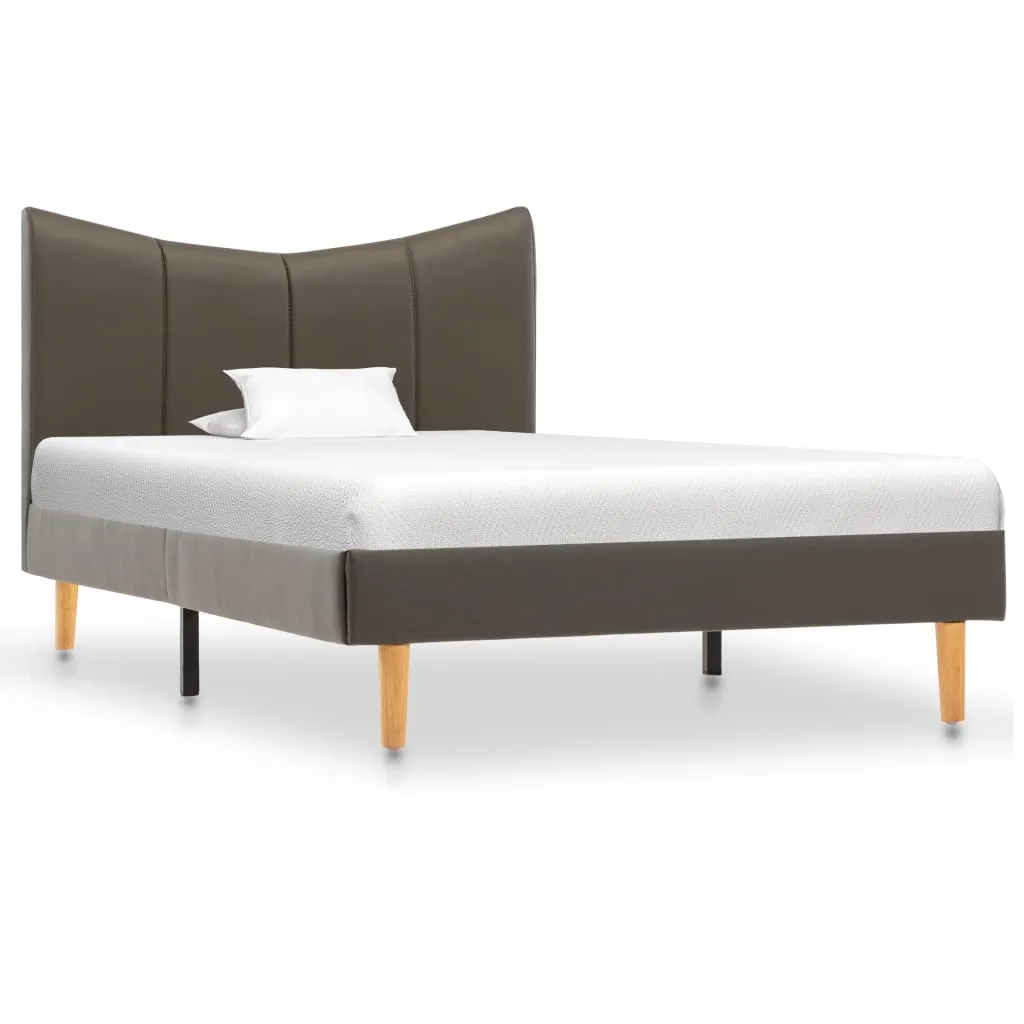 Medina Bedframe kunstleer antraciet 90x200 cm