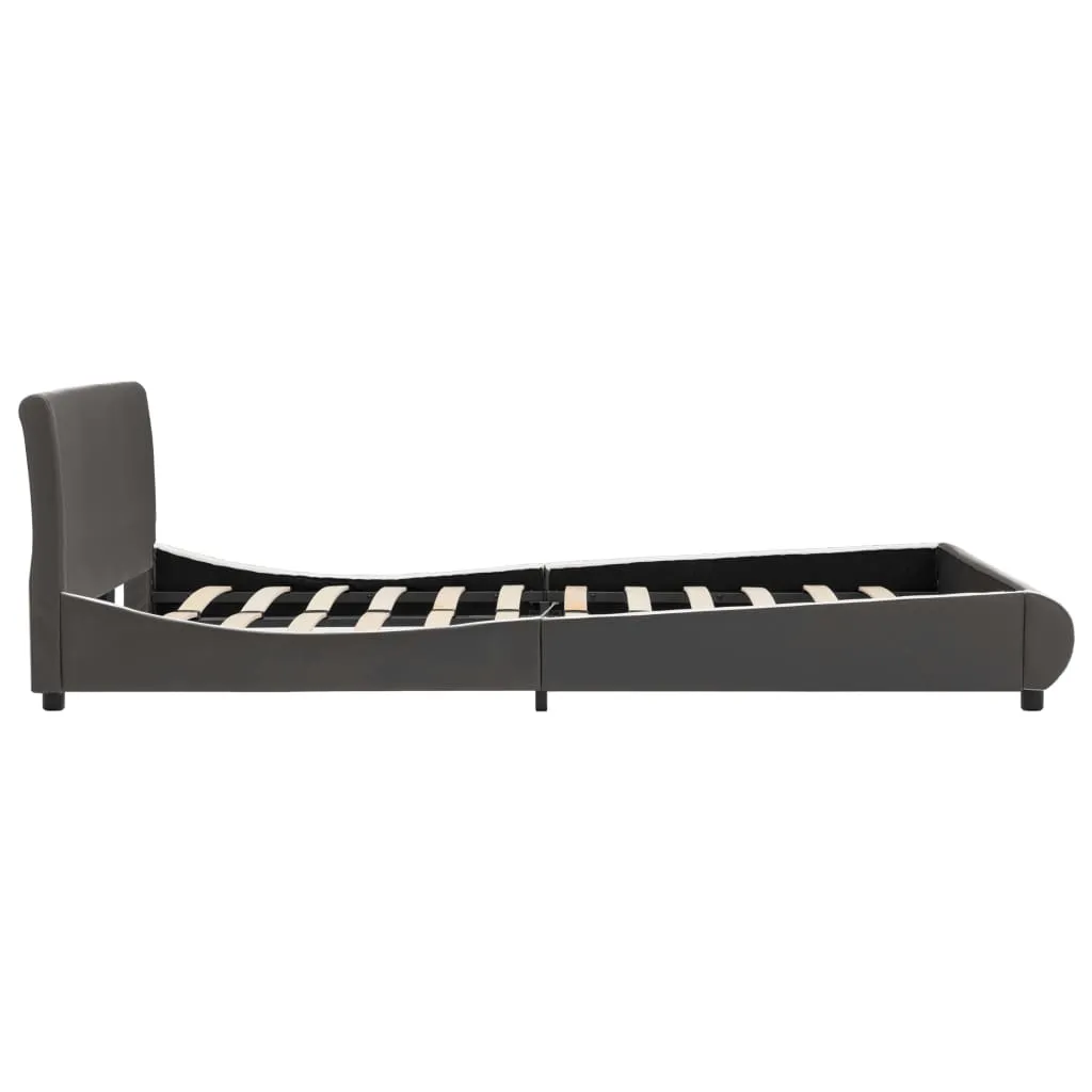 Medina Bedframe kunstleer antracietgrijs 120x200 cm