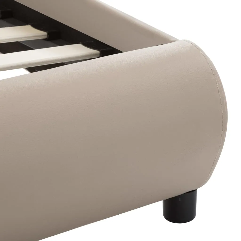 Medina Bedframe kunstleer cappuccino 160x200 cm