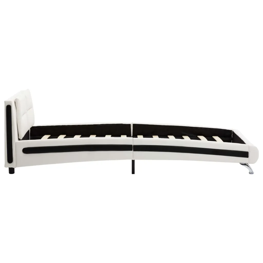 Medina Bedframe kunstleer wit 90x200 cm
