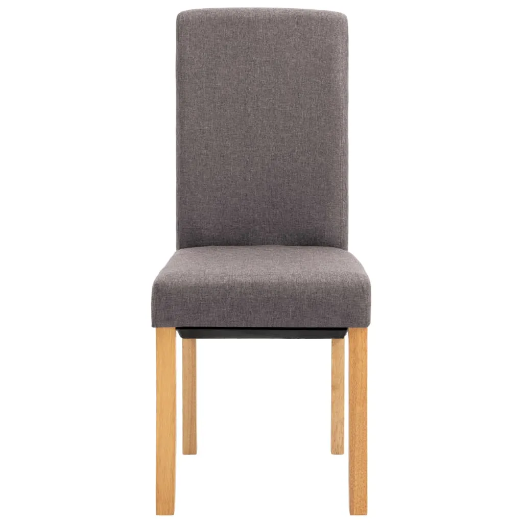 Medina Eetkamerstoelen 6 st stof taupe