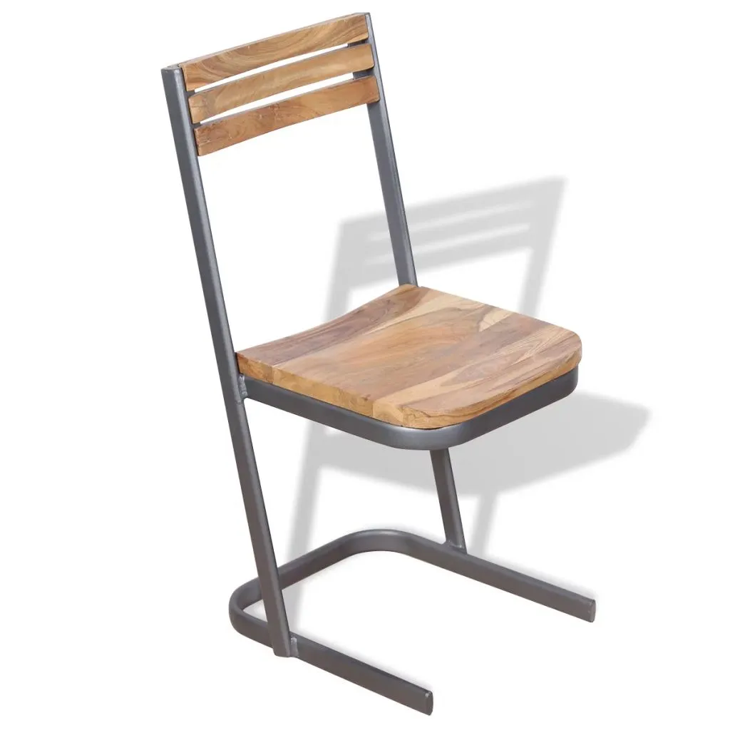 Medina Eetkamerstoelen 6 stuks massief teakhout