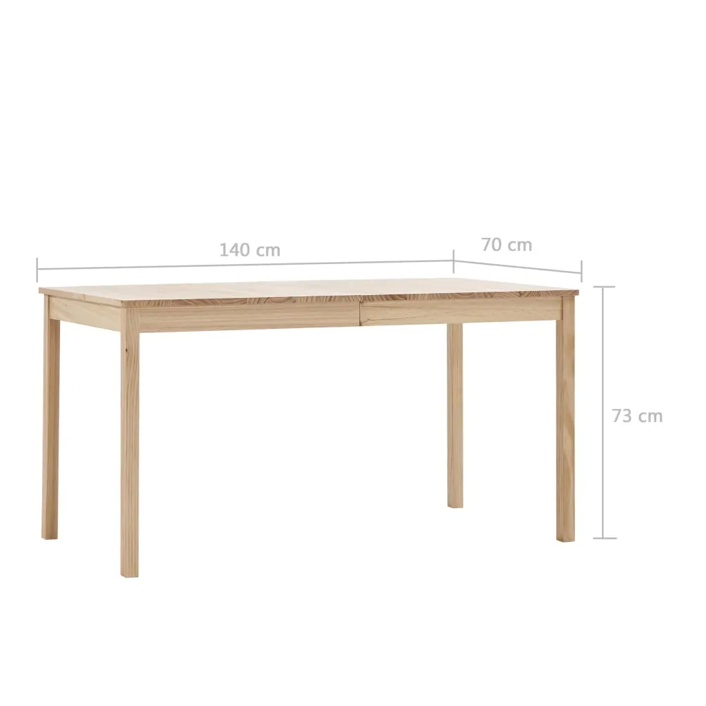 Medina Eettafel 140x70x73 cm grenenhout