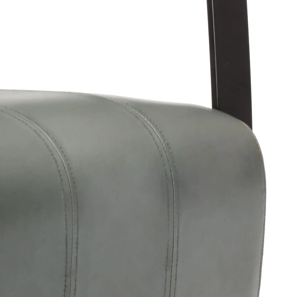 Medina Fauteuil echt leer grijs