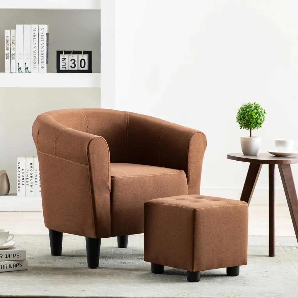 Medina Fauteuil stof bruin