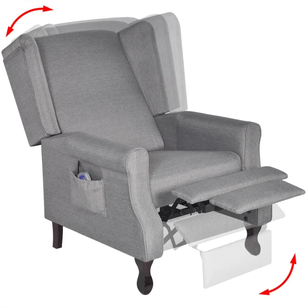 Medina Massagestoel stof grijs