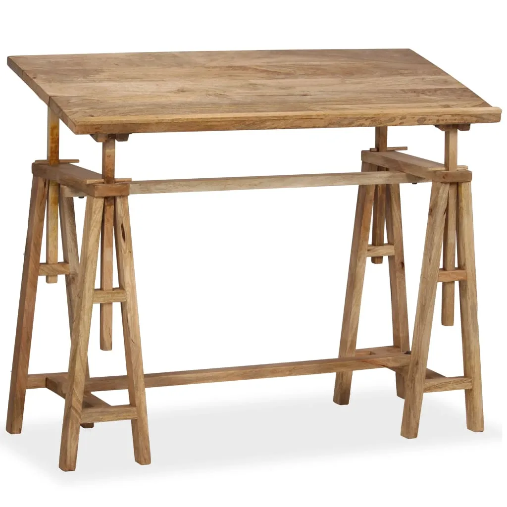 Medina Tekentafel 116x50x76 cm massief mangohout