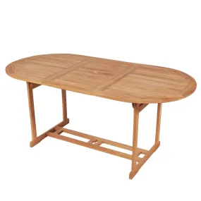 Medina Tuintafel 180x90x75 cm massief teakhout