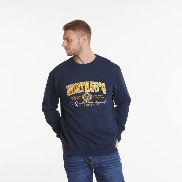 NORTH 56˚4 SWEATER  EMBLEM NAVY
