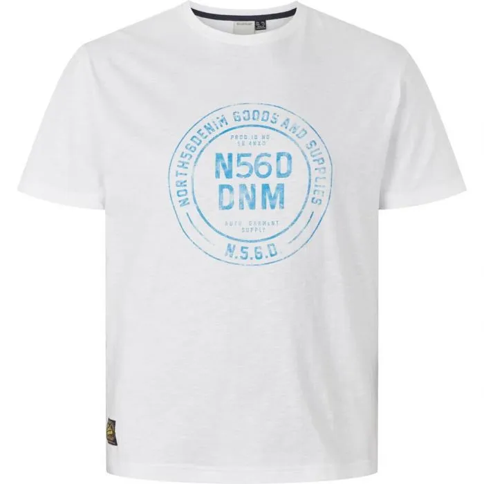 NORTH 56˚4 TSHIRT  DENIM GOODS WHITE