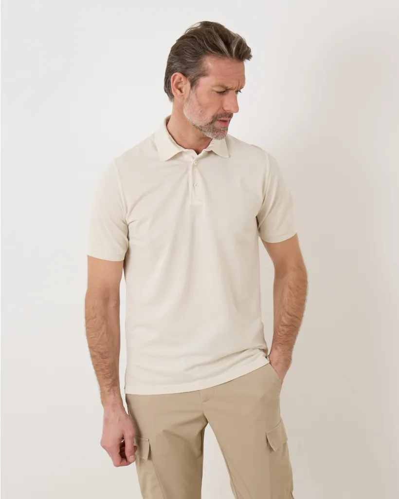 North Piquet Polo Off White