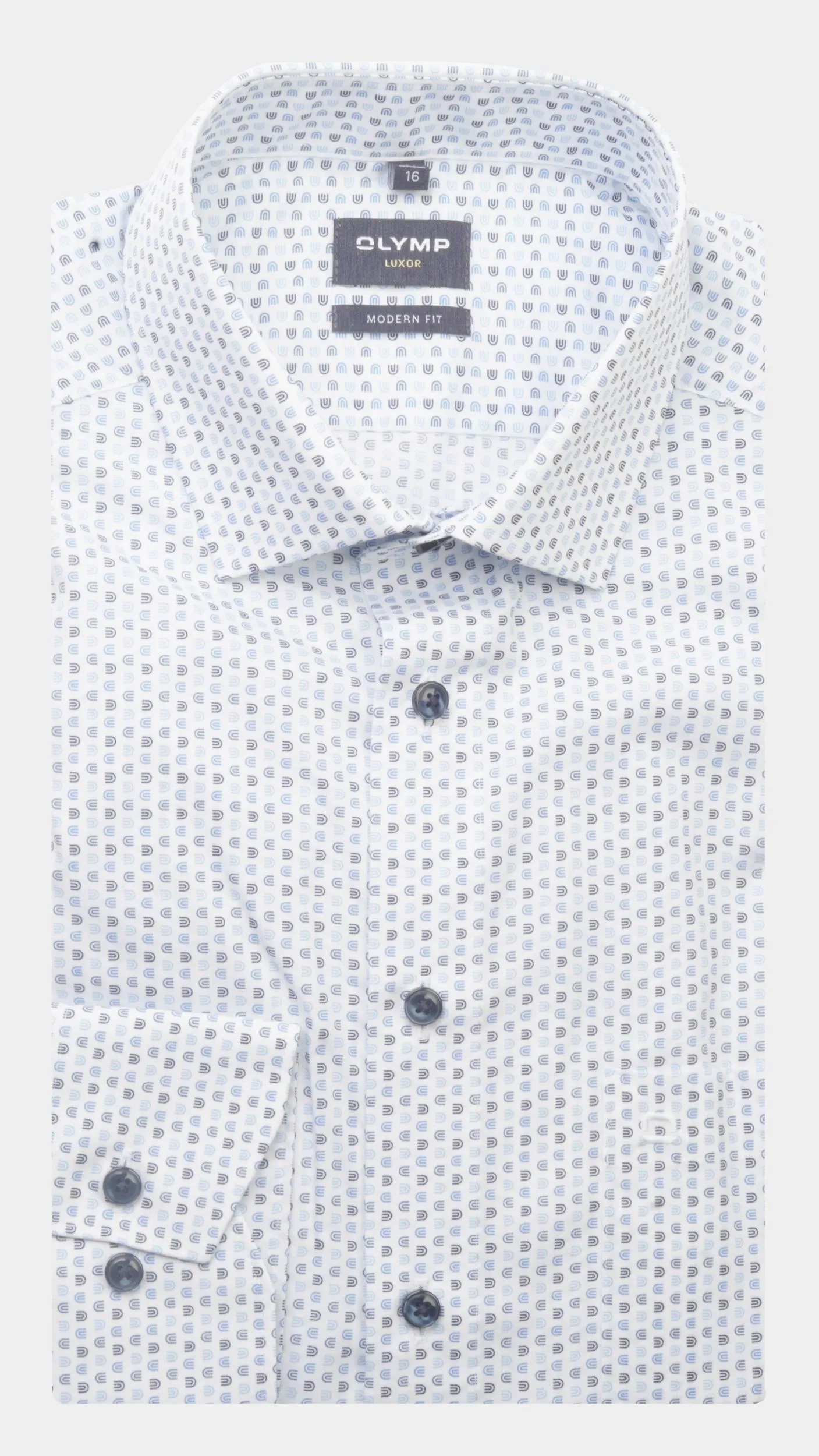Olymp Business hemd lange mouw blauw 1216/54 hemden 121654/11
