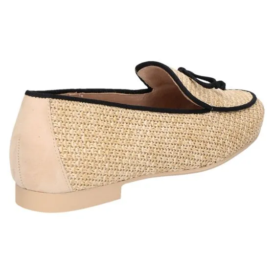 Paul Green 2798 Mocassin raffia natur/schwarz