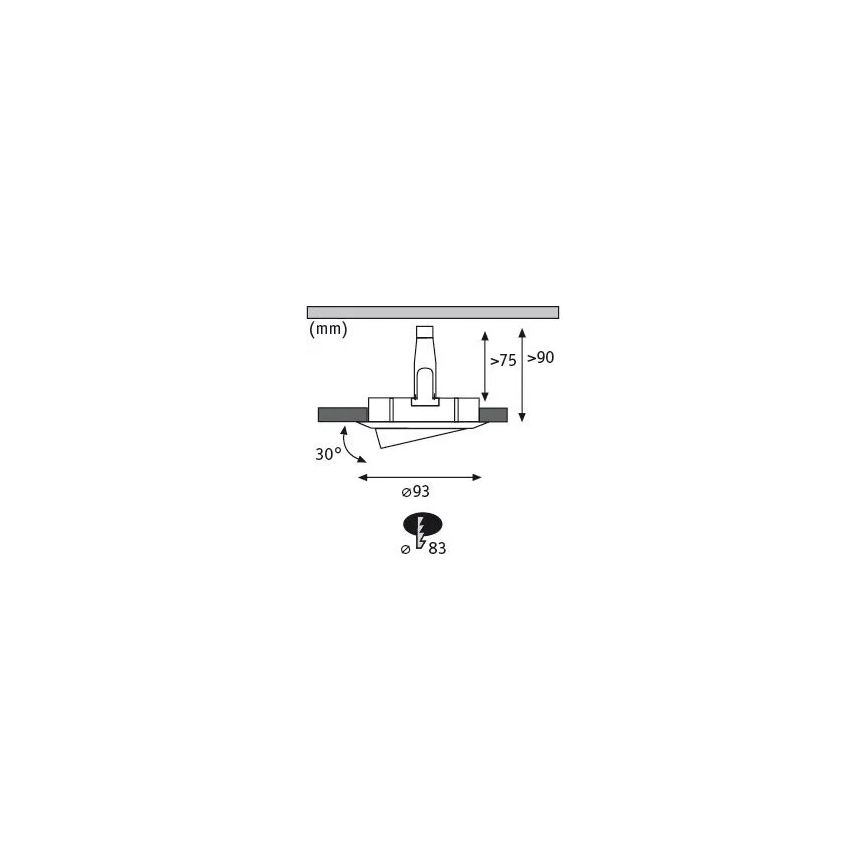 PAULMANN 92900  SET 3XGU10/7W IP65 DIMBARE EN HANGENDE BADKAMER VERLICHTING NOVA 230V