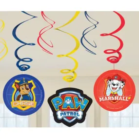 Paw Patrol Swirl Hangdecoratie (6 st)