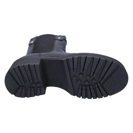 REDRAG 74422 CHELSEABOOT ZWART LEER