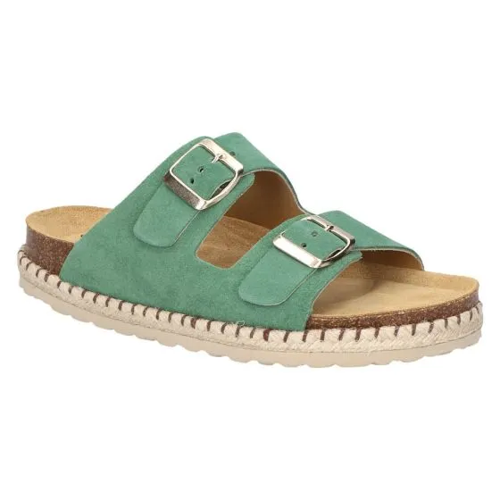 REDRAG 78208 SLIPPER GREEN SUEDE