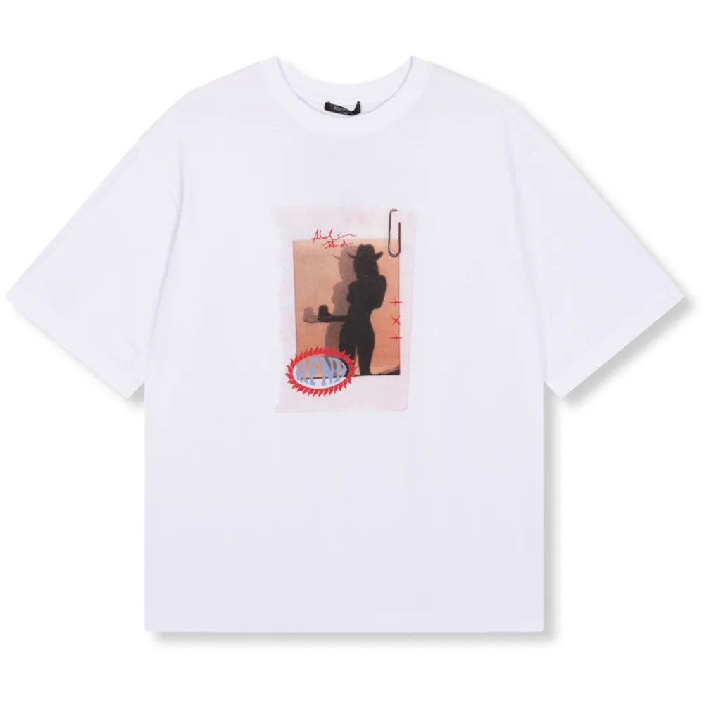   REFINED DEPARTMENT R2409713645 MAGGY LADIES KNITTED OVERSIZED TSHIRT WIT 1