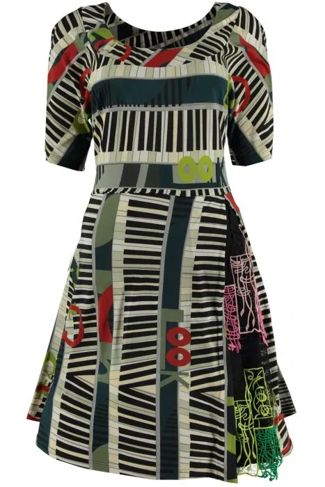 SAVE THE QUEEN JURK MET PIANOPRINT