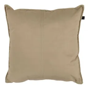 Sierkussen Velours Middlestitch beige 45 cm